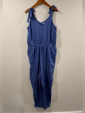 Lascana for Venus Women’s Blue Tie-Shoulder One-Piece Jumpsuit Size M